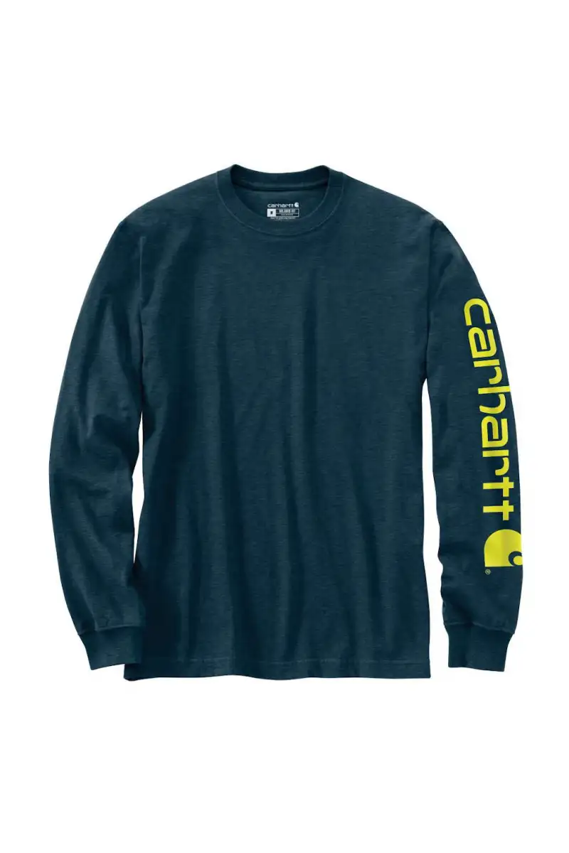 Koszulka Carhartt Heav Sleeve Logo Night Blue