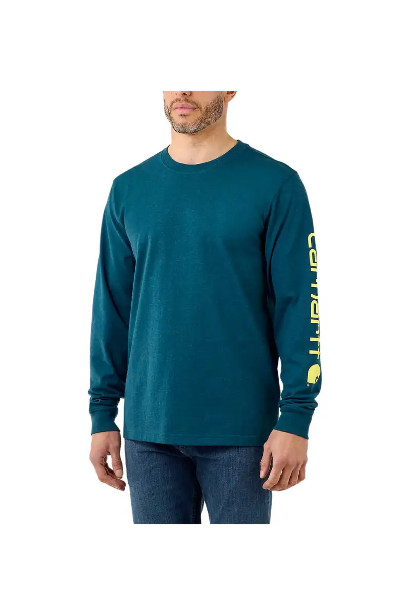 Koszulka Carhartt Heav Sleeve Logo Night Blue