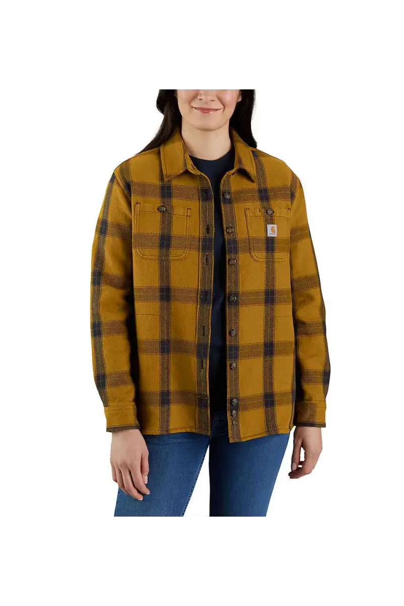 Koszula Damska Carhartt Heav Twill Loose Fi Brown