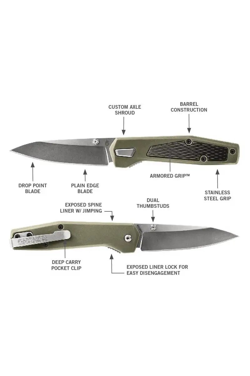 Nóż Gerber Fuse GREEN