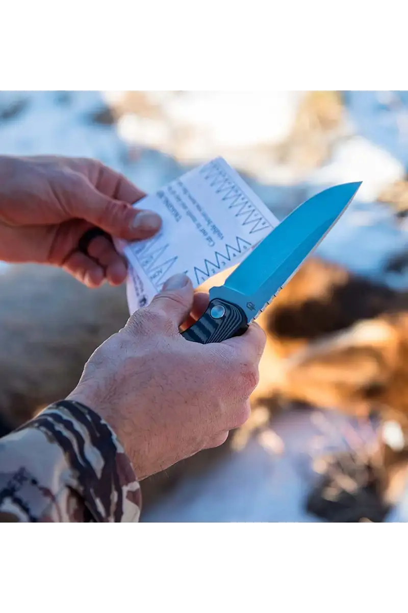 Nóż Gerber Downwind Drop Point Black BLACK