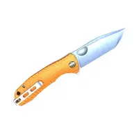 Nóż Honey Badger Tanto Flipper Medium Orange