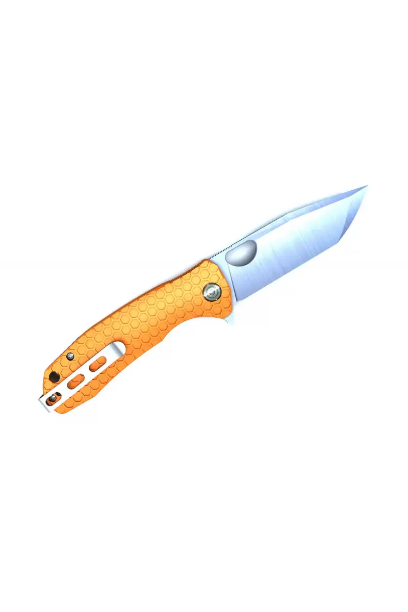 Nóż Honey Badger Tanto Flipper Medium Orange