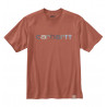Koszulka Carhartt Heavyweight Logo Terracotta