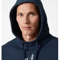 Bluza Helly Hansen Graphic Hoodie Navy Melange