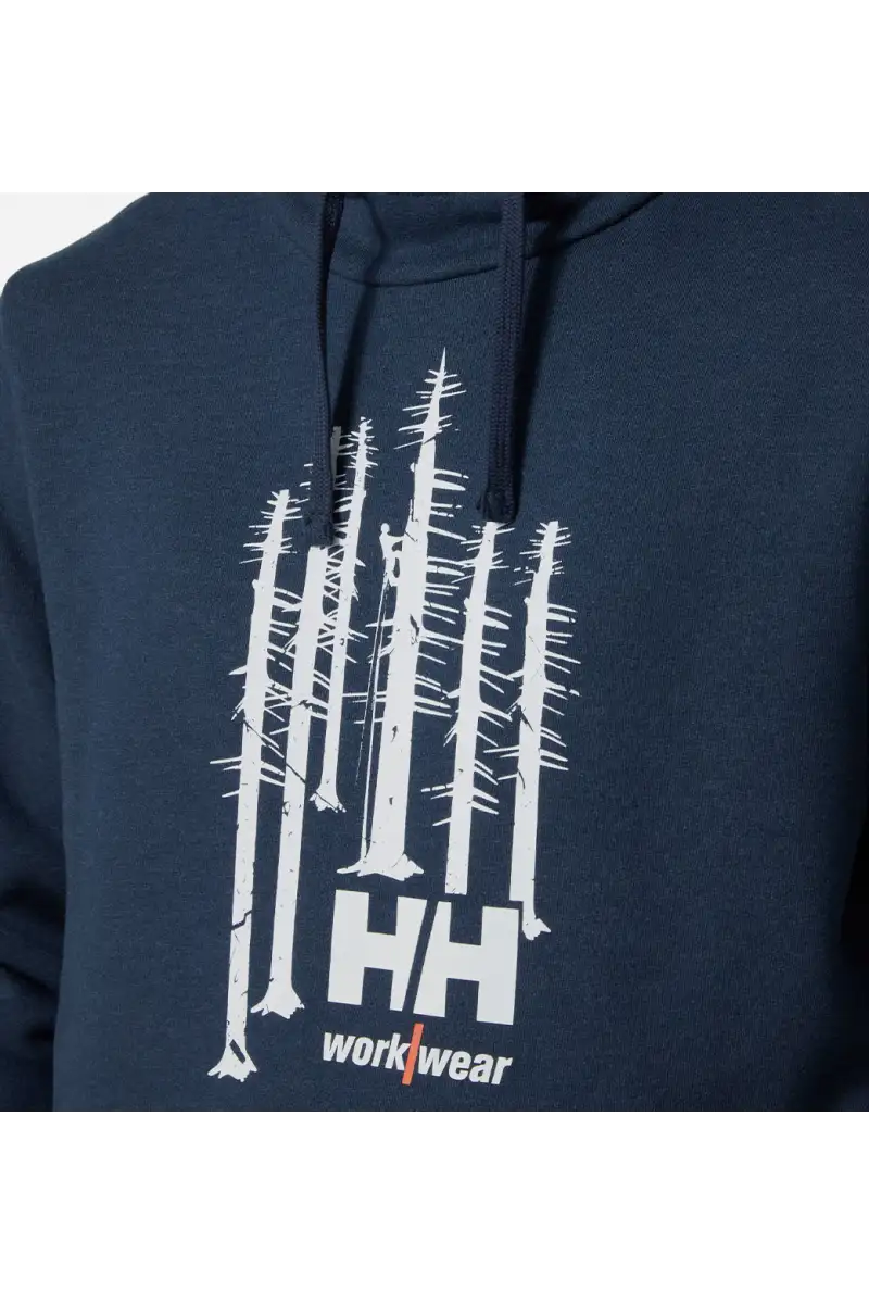 Bluza Helly Hansen Graphic Hoodie Navy Melange