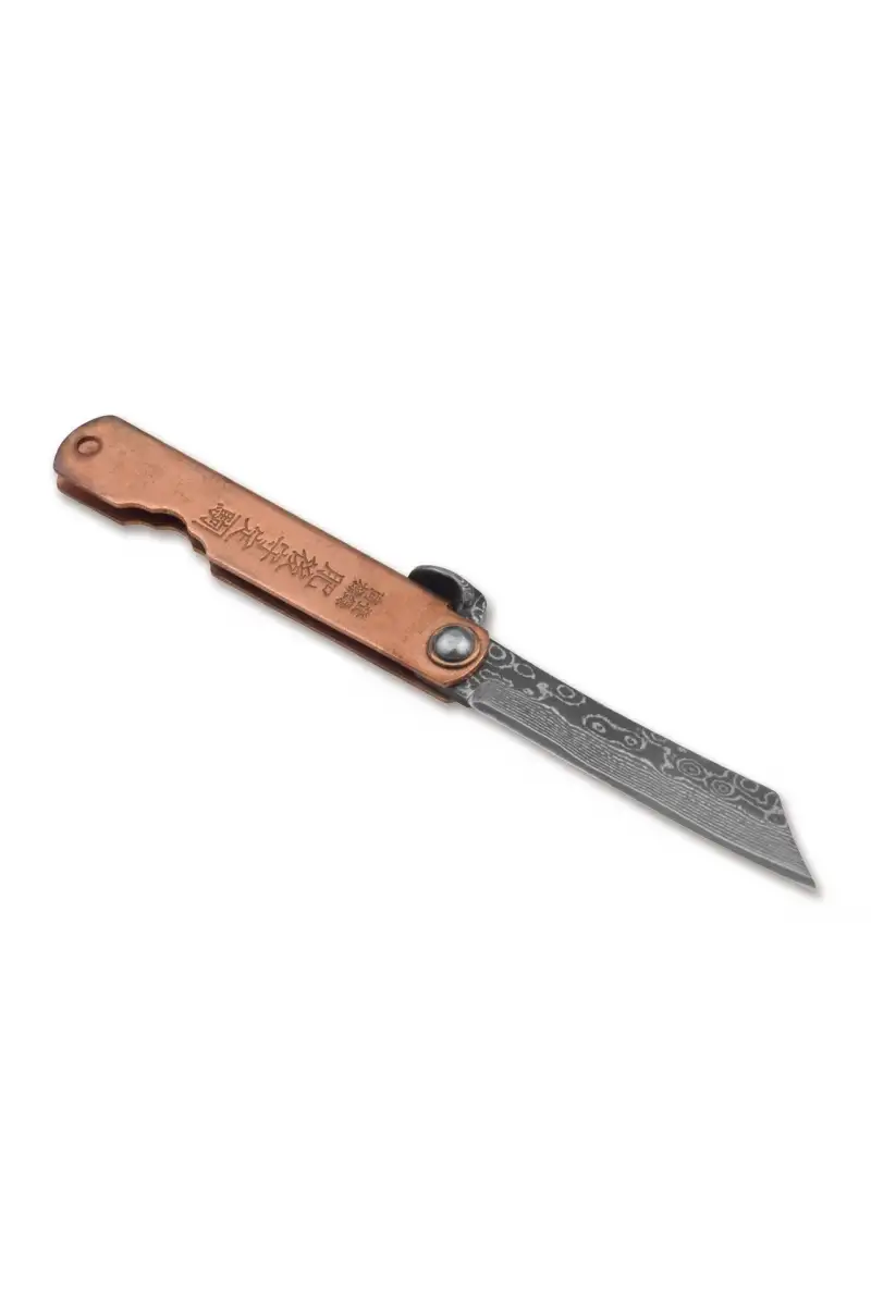 Nóż Higo Bonsai Irogane Damascus