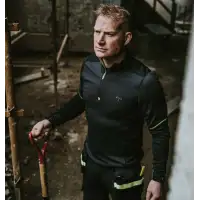 Koszulka termo Helly Hansen Lifa Merino Zip Black