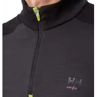 Koszulka termo Helly Hansen Lifa Merino Zip Black