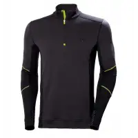 Koszulka termo Helly Hansen Lifa Merino Zip Black