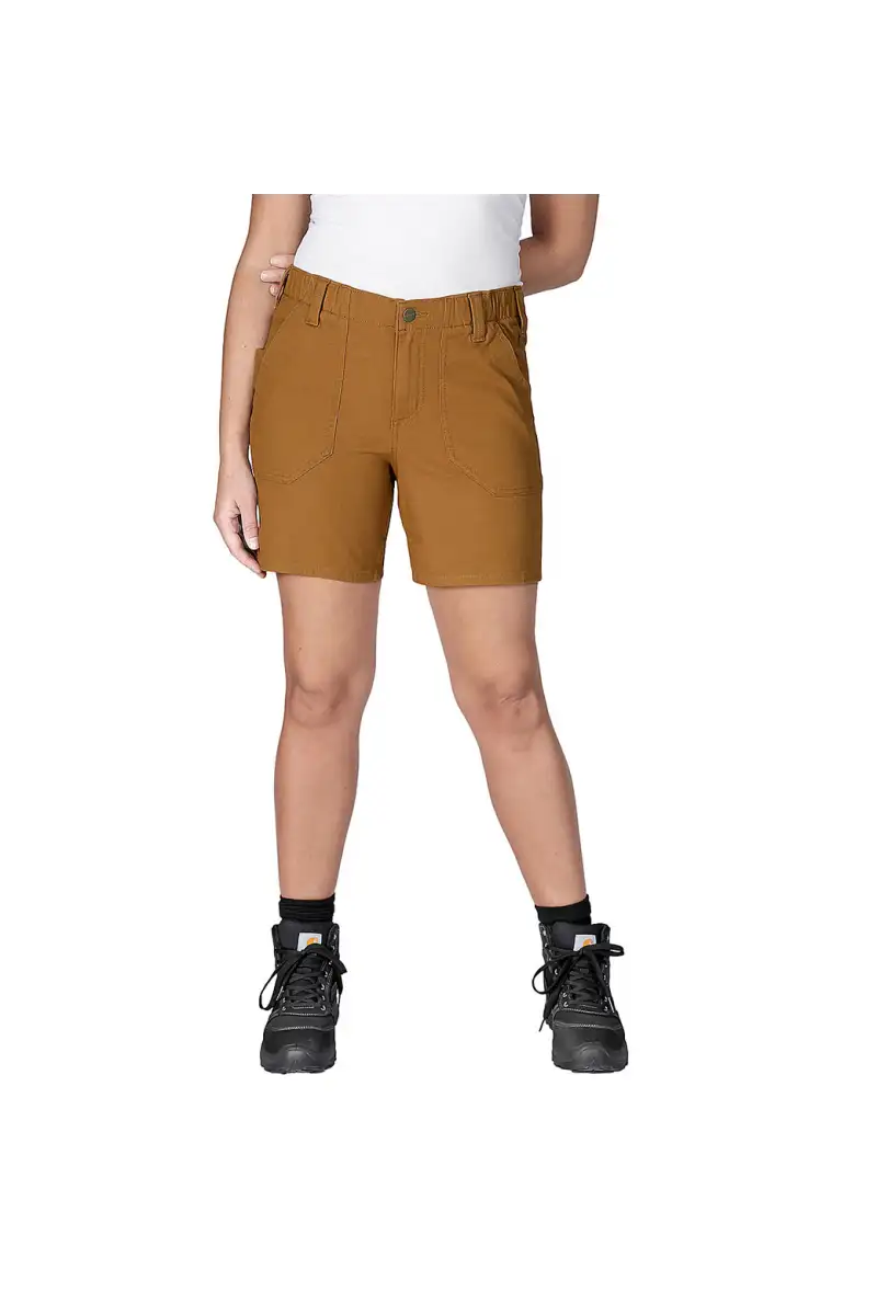 Szorty Carhartt Rugged Flex Canvas Brown