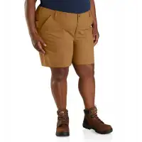 Szorty Carhartt Rugged Flex Canvas Brown
