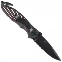 Nóż ratowniczy Puma Solingen Black Aluminium, Blac