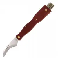 Nóż do grzybów Herbertz Solingen Brown Wood, Satin