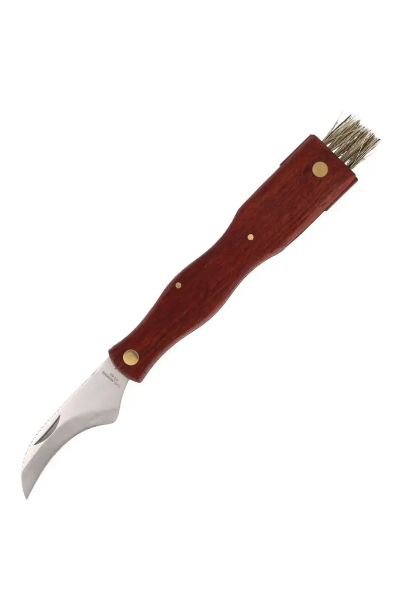 Nóż do grzybów Herbertz Solingen Brown Wood, Satin