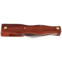 Nóż do grzybów Herbertz Solingen Brown Wood, Satin