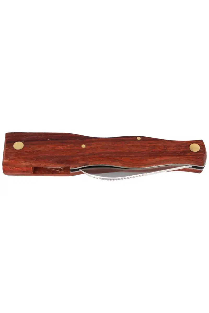 Nóż do grzybów Herbertz Solingen Brown Wood, Satin