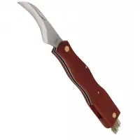 Nóż do grzybów Herbertz Solingen Brown Wood, Satin