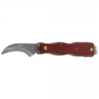 Nóż do grzybów Herbertz Solingen Brown Wood, Satin