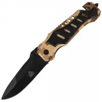 Nóż ratowniczy Puma Solingen Camo Aluminium, Black