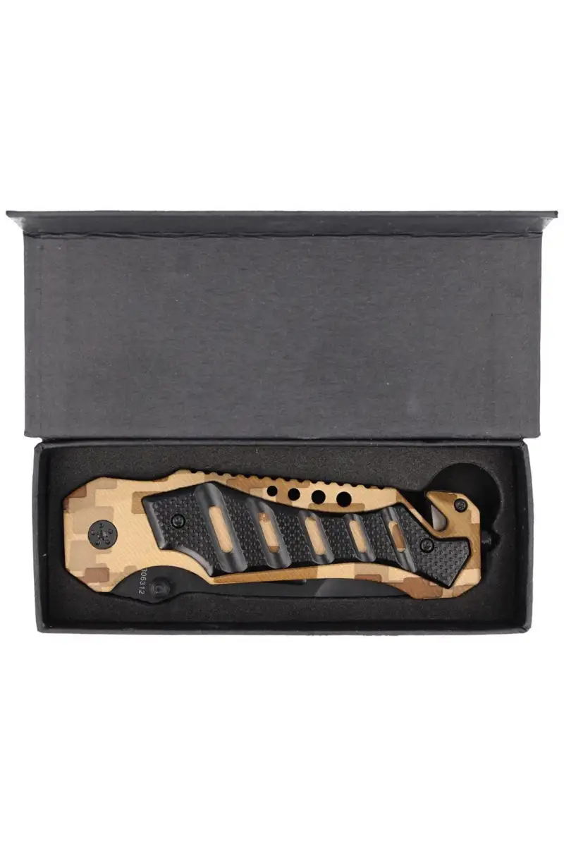 Nóż ratowniczy Puma Solingen Camo Aluminium, Black