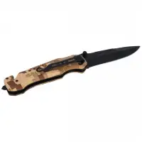 Nóż ratowniczy Puma Solingen Camo Aluminium, Black