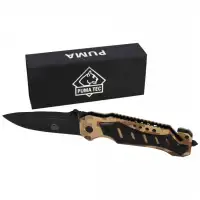 Nóż ratowniczy Puma Solingen Camo Aluminium, Black