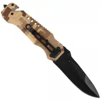 Nóż ratowniczy Puma Solingen Camo Aluminium, Black