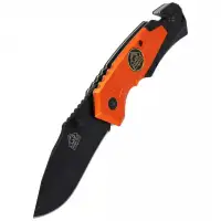 Nóż ratowniczy Puma Solingen Black / Orange Alumin