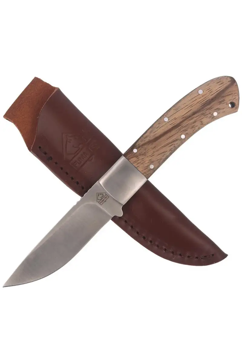 Nóż myśliwski Puma Solingen Zebra Wood, Satin (312