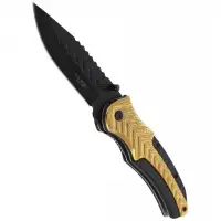 Nóż Herbertz Solingen Hit Black-Gold Drop Point Fo