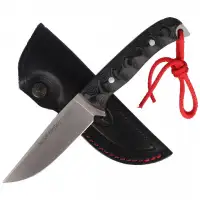 Nóż Muela Black Micarta 3D, Satin X50CrMoV15 (HUSK