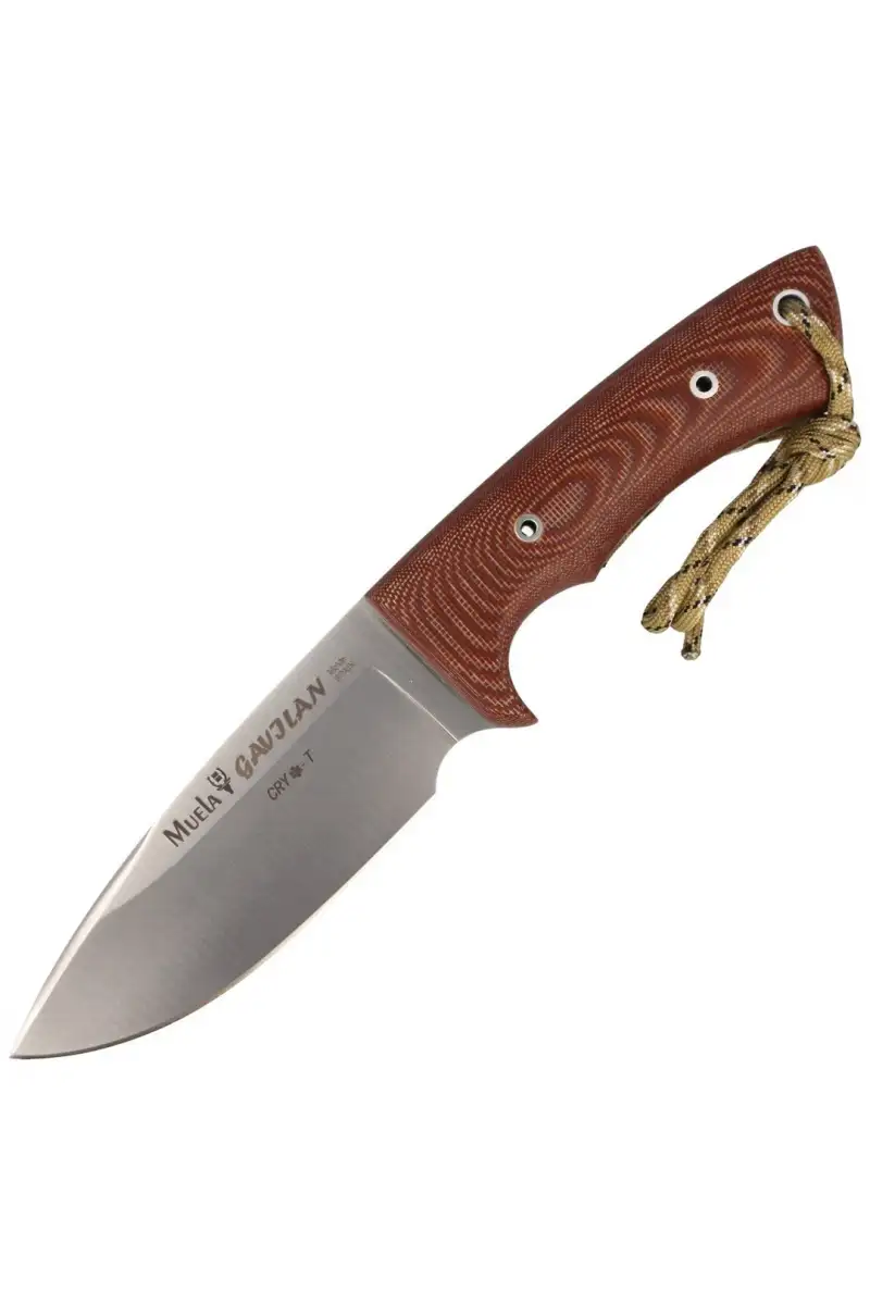 Nóż Muela Full Tang Brown Micarta, Satin 1.4116 CR