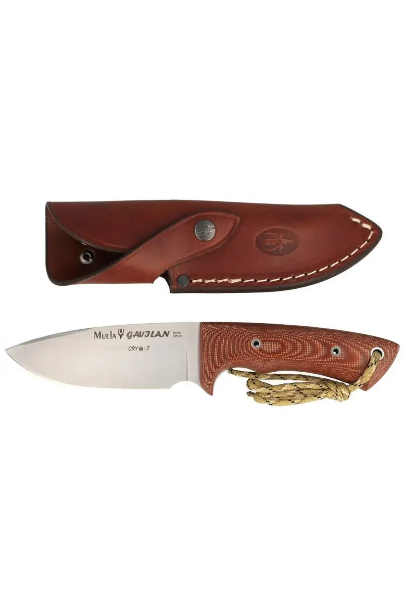 Nóż Muela Full Tang Brown Micarta, Satin 1.4116 CR