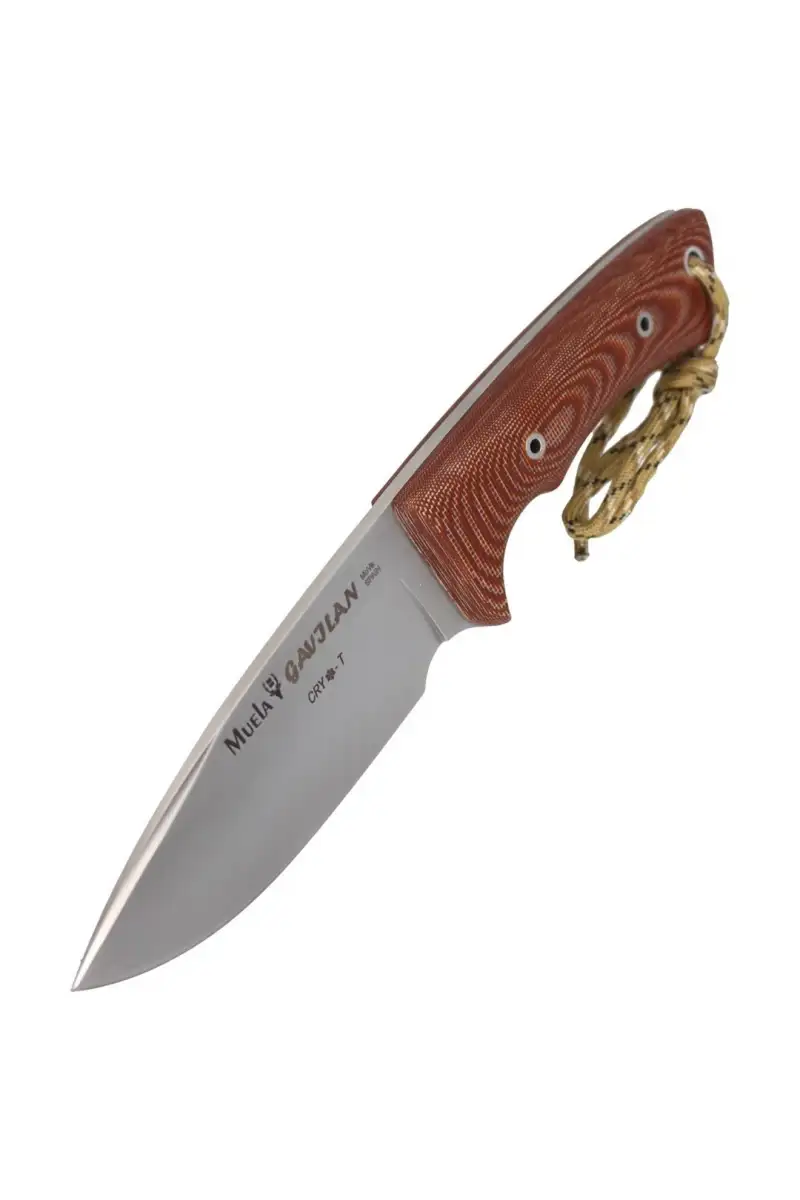 Nóż Muela Full Tang Brown Micarta, Satin 1.4116 CR