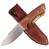 Nóż Muela Full Tang Brown Micarta, Satin 1.4116 CR