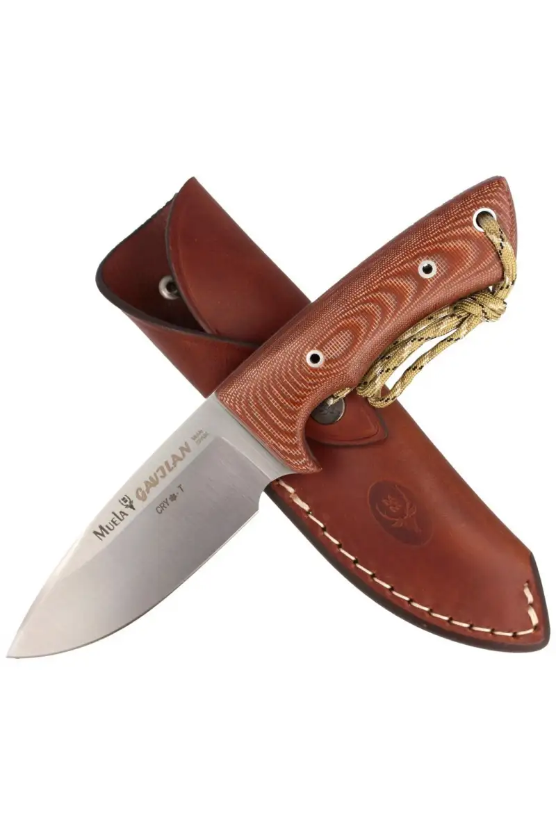 Nóż Muela Full Tang Brown Micarta, Satin 1.4116 CR