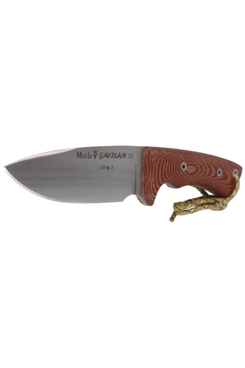 Nóż Muela Full Tang Brown Micarta, Satin 1.4116 CR