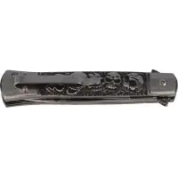 Nóż Herbertz Solingen Skull Italian Stiletto Style