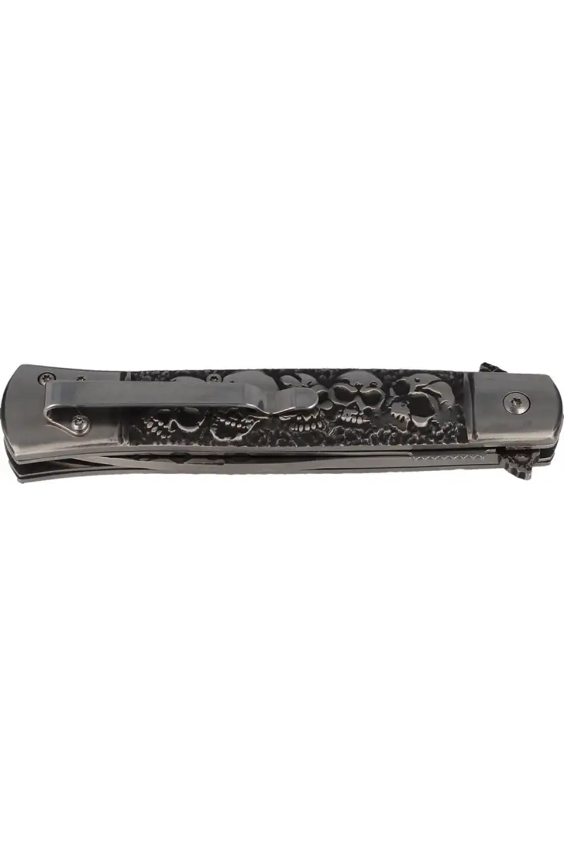 Nóż Herbertz Solingen Skull Italian Stiletto Style