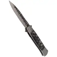 Nóż Herbertz Solingen Skull Italian Stiletto Style