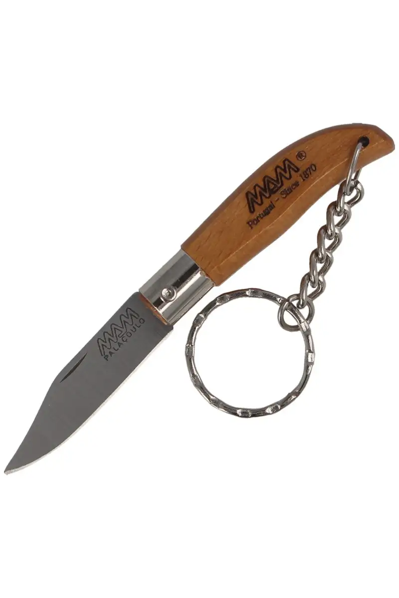 Nóż brelok MAM Iberica Mini, Light Beech Wood 45mm