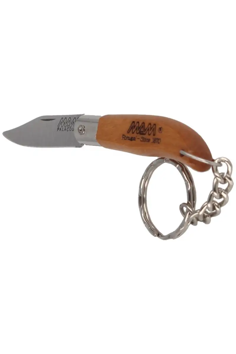 Nóż brelok MAM Iberica Mini, Light Beech Wood 45mm