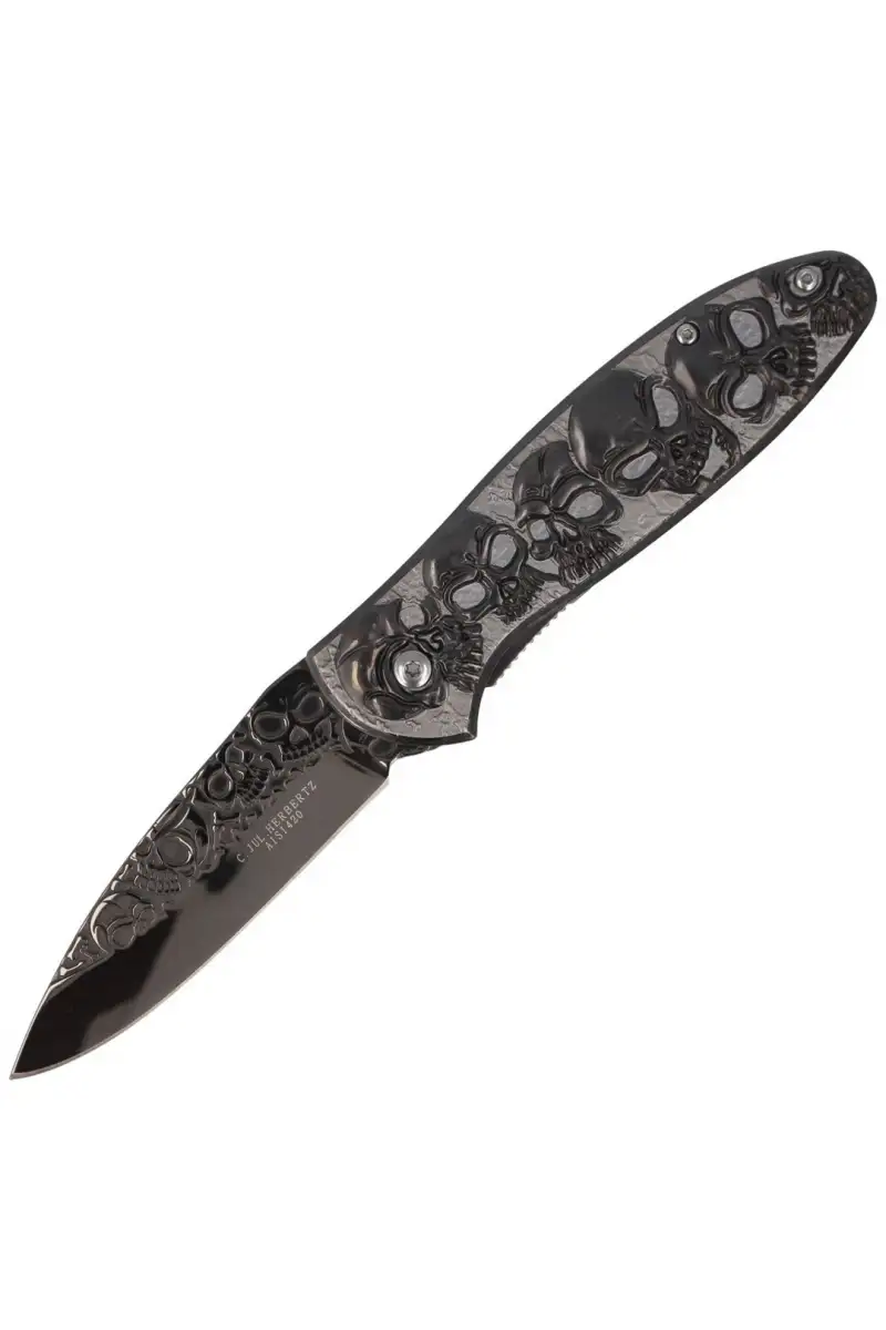 Nóż Herbertz Solingen Skulls Stainless, Titanium C