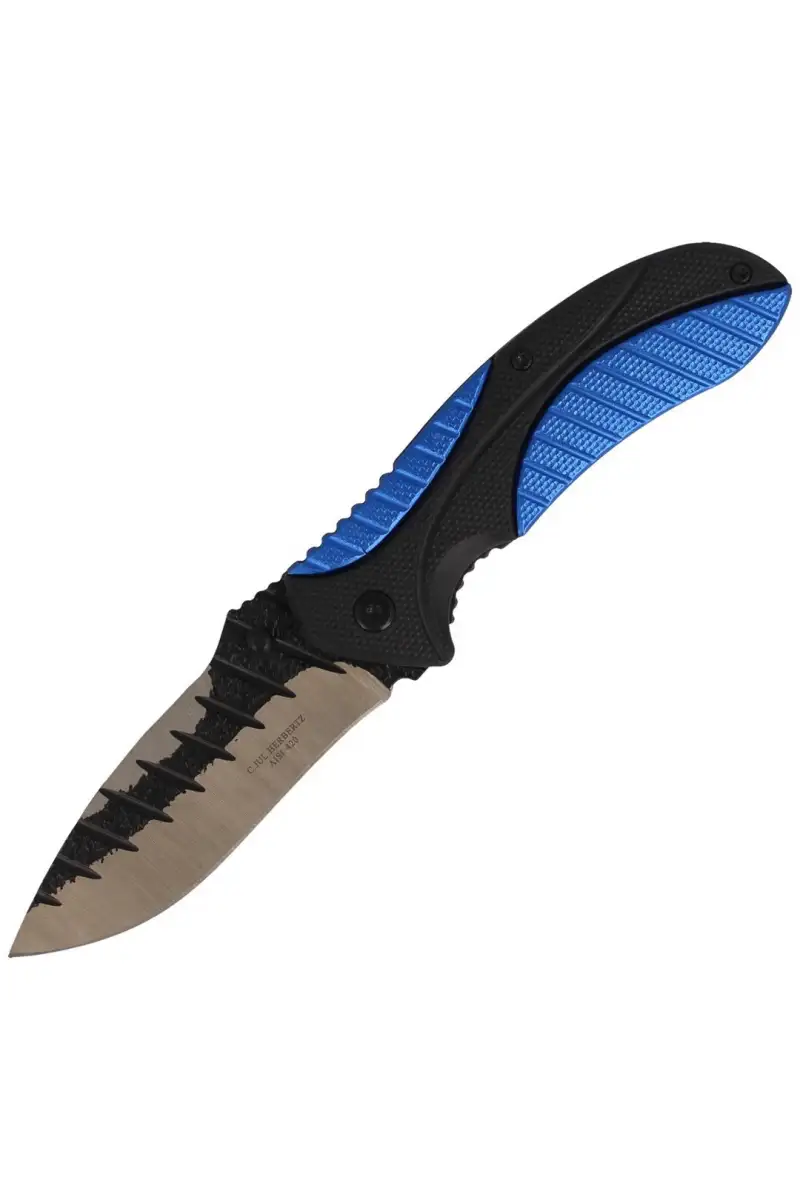 Nóż Herbertz Solingen Hit Blue/Black Aluminium/Pla
