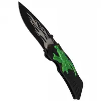 Nóż Herbertz Solingen Hit motyw 3D Green Dragon 90
