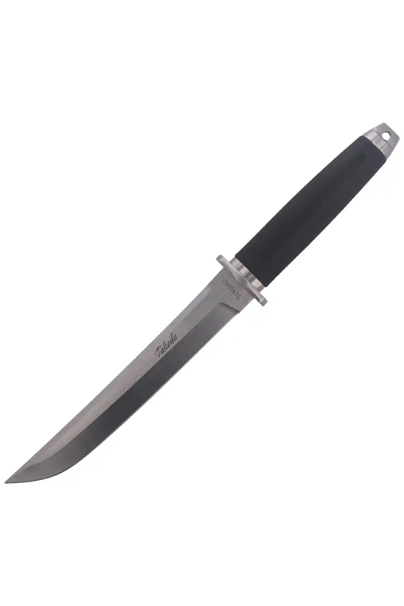 Nóż TOKISU Takeda Black Rubber, Satin (32389)