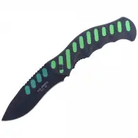 Nóż Herbertz Solingen Hit Black / Green Aluminium,