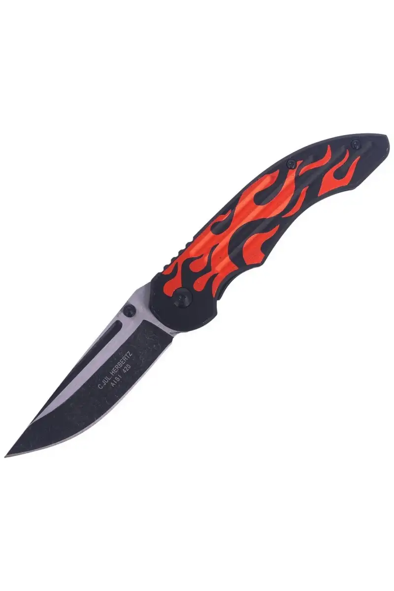Nóż Herbertz Solingen Hit Black / Orange Aluminium