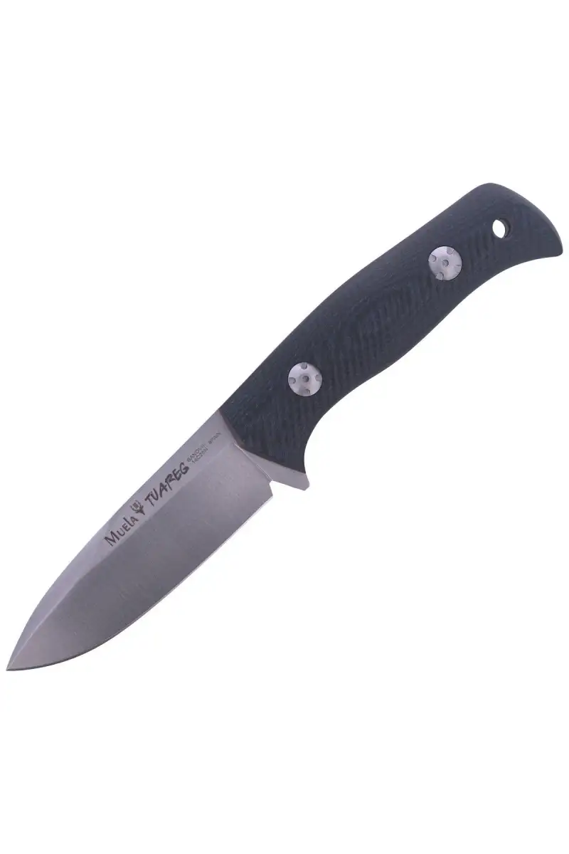 Nóż Muela Bushcraft Black-Blue Micarta, Satin 14C2